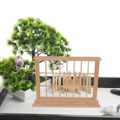 Durable Wooden Mini Window Frame for Dollhouse Interior Accessories and Crafting