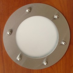 PORTHOLE FOR DOOR STAINLESS STEEL phi 150 mm flat