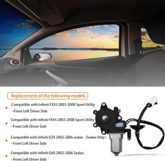 6 Pins Power Window Lift Motor Compatible with Infiniti FX35/FX45/G35 Sedan Only