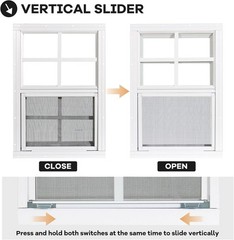 Double Pack 14″ x 21″ Durable Shed Windows with Built-In Screens & Easy Install