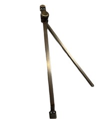 Jeld-Wen Custom Casement Push-Out Stay Bar 17” – Brushed Antique Brass