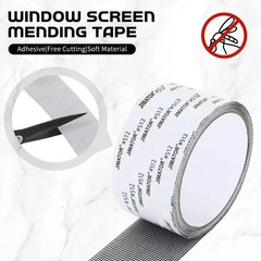 Window Screen Repair Patch Adhesive Fiberglass Mesh Hole Repair Tape 5*200cm US