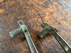 Art Deco Cast Brass Teardrop Sash Locks (2) Old Window Hardware 1930’s