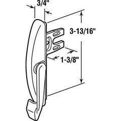 Truth TH 24015 Maxim Locking Handle, Bright White (Single Pack)