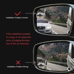 Blind Spot Mirror, 2 Inch Frameless Convex Rearview Mirror for C Style: Sector