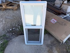 TAFCO WINDOW 32×14 White Aluminum Trailer Screen Windows