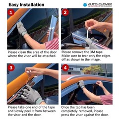 AUTOCLOVER Tape-On Rain Guards Window Visors 6 Pcs Set for Kia Sportage 2023 …