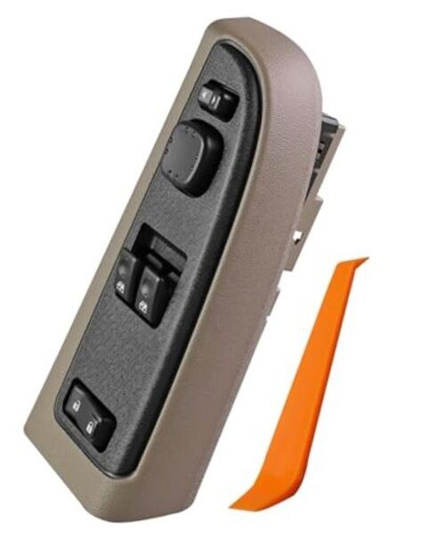 15883318 Master Power Window Switch w/Bezel Front Driver Brown Replace 15883318