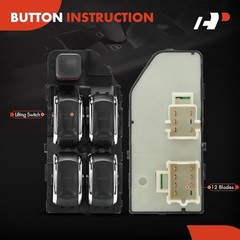 Front Left Driver Side Power Window Switch – Compatible with Cadillac DeVille