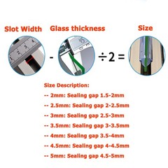 PVC Window&Door Gasket Seal Strip Rubber Fixed Glass Shockproof Waterproof Strip