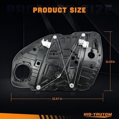 82471-D4000 Front Left Driver Side Power Window Regulator with Panel
