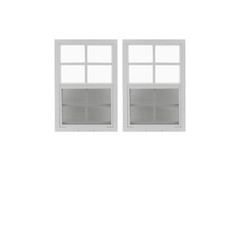 Shed Windows and More 2 Pack Shed Window 14″ X 21″ White Flush Playhouse Window