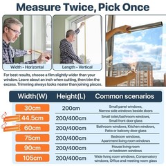 Bloss One Way Privacy Window Film, Privacy Film for Glass Windows, Self-Adhes…