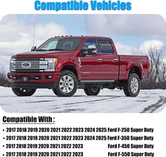 Chrome Plated Mirror Covers Caps Fit for Ford Super Duty 2017-2025 F-250 F-350 2