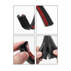 1/2/3/5/10M Adhesive PU/Silicone Door Window Seal Gasket Draught Sealing Strips