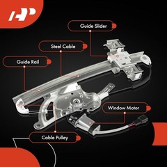Electric Power Window Regulator with Motor Compatible Front Passenger (RH)