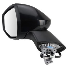Left Driver Side Power Heated Mirror Smooth Black Paint to Match Compatible