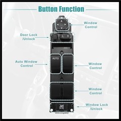 Front Left Driver Side Master Power Window Switch Replaces Fit for Mazda 2 –