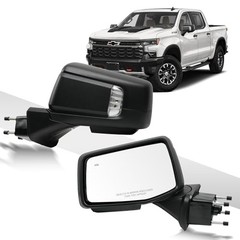 Driver Side Door Mirror for 2019-2024 Chevy Silverado 1500, with Heated Left