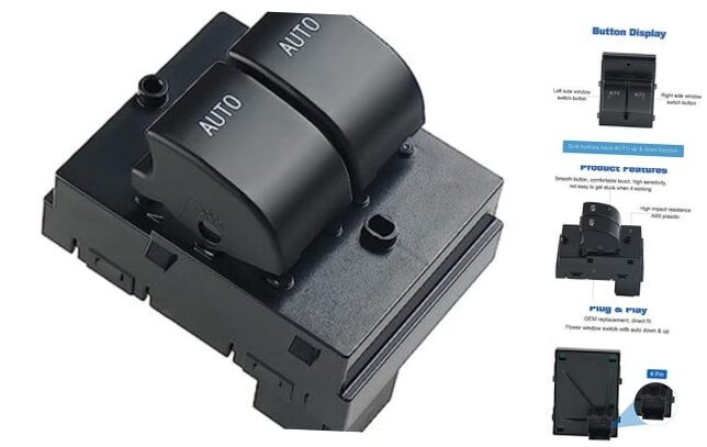 Dual-Automatic Power Window Switch Compatible with Ford Mustang 2010 2011 2012