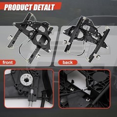 749-542 Power Window Regulator Without Motor with Panel Front Driver Side