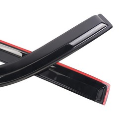 Window Visor Tape-on Side for 2009-2014 Ford F-150 SuperCrew, Window Deflecto…