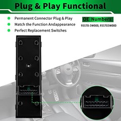Upgraded Power Window Switch Front Left Driver Side Control Switch 935703W000