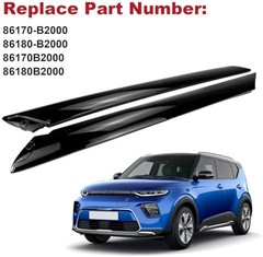 FEXON Windshield A-Pillar Trim Molding Set Compatible with 2014-2019 Kia Soul…