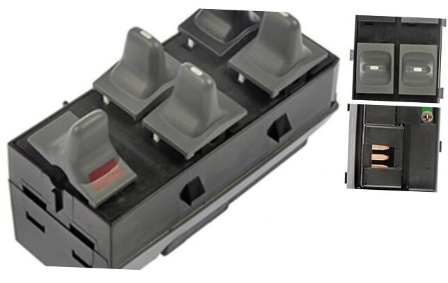 Replacement Driver Side 5-Button Power Window Switch for 96-05 Pontiac Grand Am