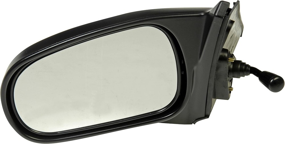 Driver Side Manual Door Mirror Compatible with Select Honda Models, Black