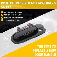 Door Handle Exterior Front Driver Left Side Replacement fit 2000-2006 for