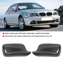 ABS Rear View Mirror Cover Elegant Design Carbon Fiber Color For 3 Series E MPML