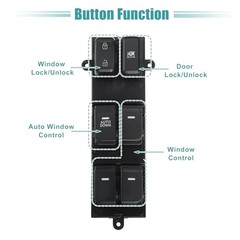 Front Left Driver Side Power Window Switch 1 Auto Down Window Control Switch