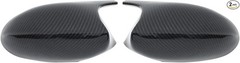 Pair of Carbon Fiber ABS Rear View Door Side Mirror Cover Cap for 3 Series E90 E