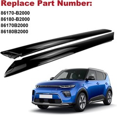 FEXON Windshield A-Pillar Trim Molding Set Compatible with 2014-2019 Kia Soul…