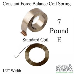 1/2″ Constant Force Balance Coil Spring E #7 pound