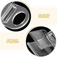 6Pcs Sturdy U Shaped Plastic Blind Clips for Home Window Drapery