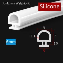 4.2mm-7mm Bubble Gasket Seal For UPVC Doors Windows Rubber Strip Draught Repair