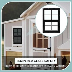 12″x18″ Sliding Shed Windows 2-Pack with Tempered Glass & Easy Installation