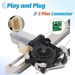 Rear Left Driver Side Power Window Regulator with Motor Compatible with 1999