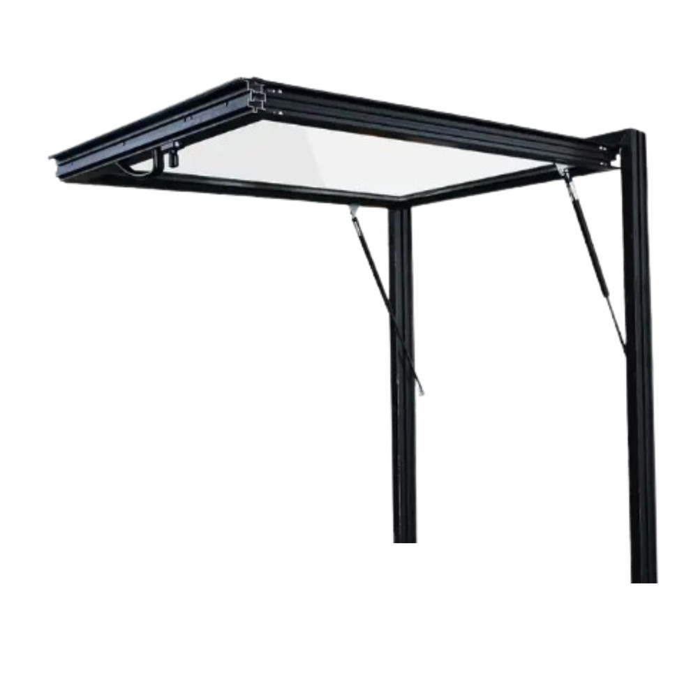 Pop Up Window 74″ x 48″ in Black with a Sill