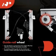 Front Driver Side Power Window Regulator with Motor (6-Pin) | for Dodge