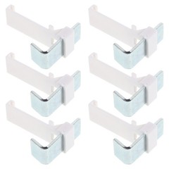 6 Pcs Roller Curtain Brackets Blind Clamp Mount Hardware Clip for Shades