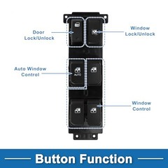 Power Window Switch Front Left Driver Side Window Control Switch for Hyundai