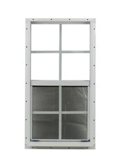 14 x 27 Shed Window TEMPERED GLASS White Flush Playhouse Garage animal shetlers