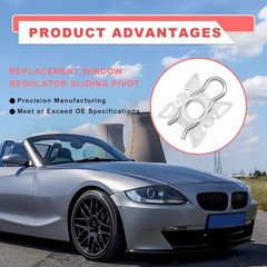Window Regulator Sliding Pivot Clips, Compatible with 318i 323i 325i 328i 525i