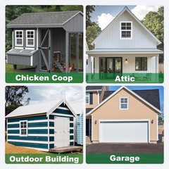 Tempered Glass Flush Mount Shed Windows – 2-Pack for Enhanced Ventilation
