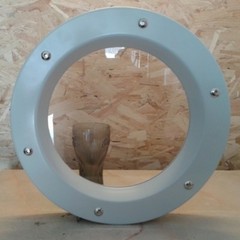 PORTHOLE FOR DOOR phi 350 mm White – RAL 9016
