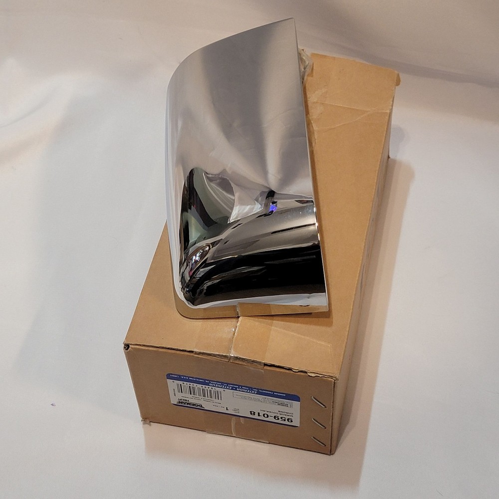 Chrome Side Mirror Cover Cap Left Universal Fit Vehicle Exterior Replacement