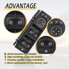 Front Driver Side Power Window Switch Master Control Button Compatible with
